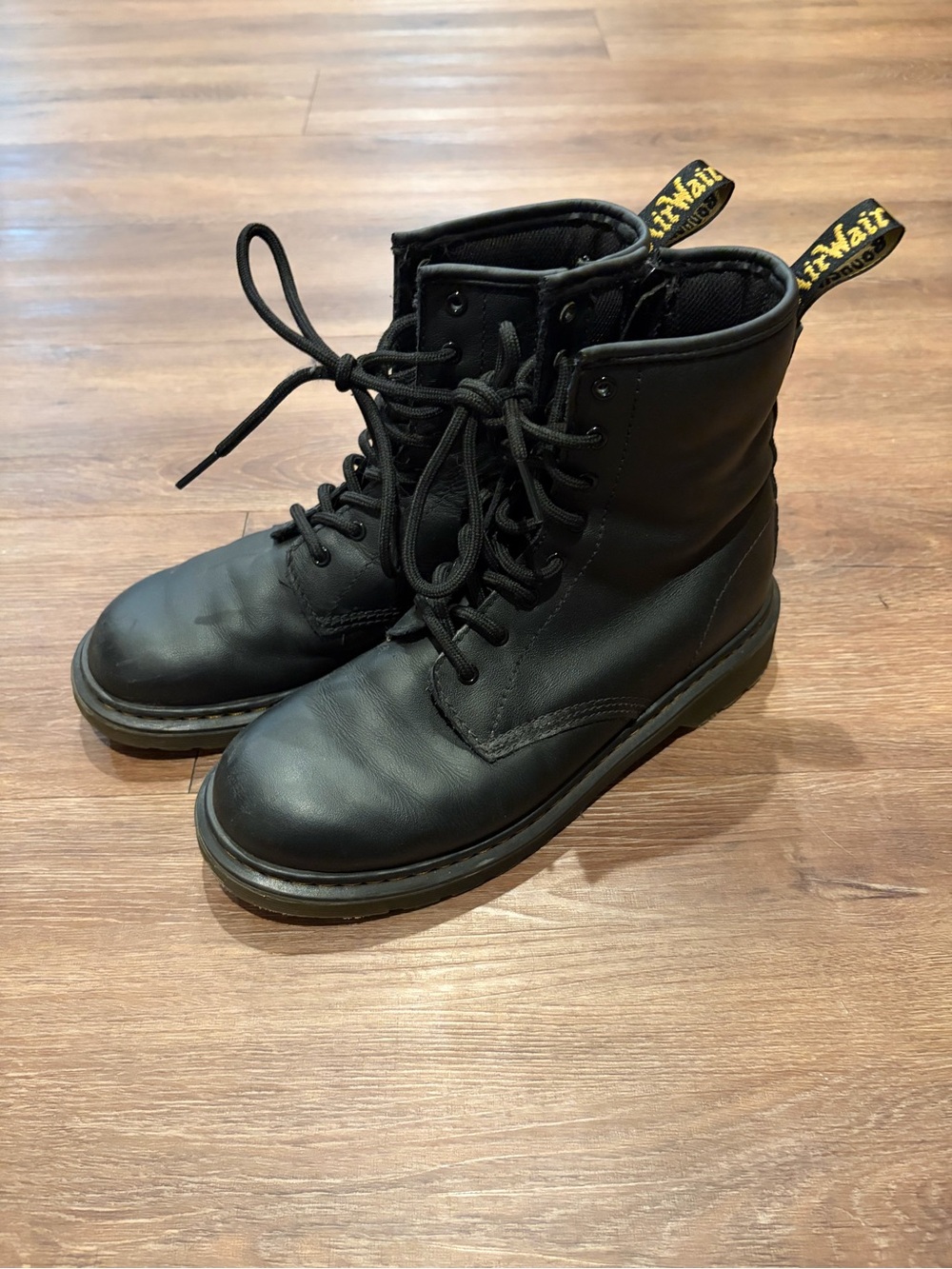 Doc martens Black Lace-Up Leather boots size 5